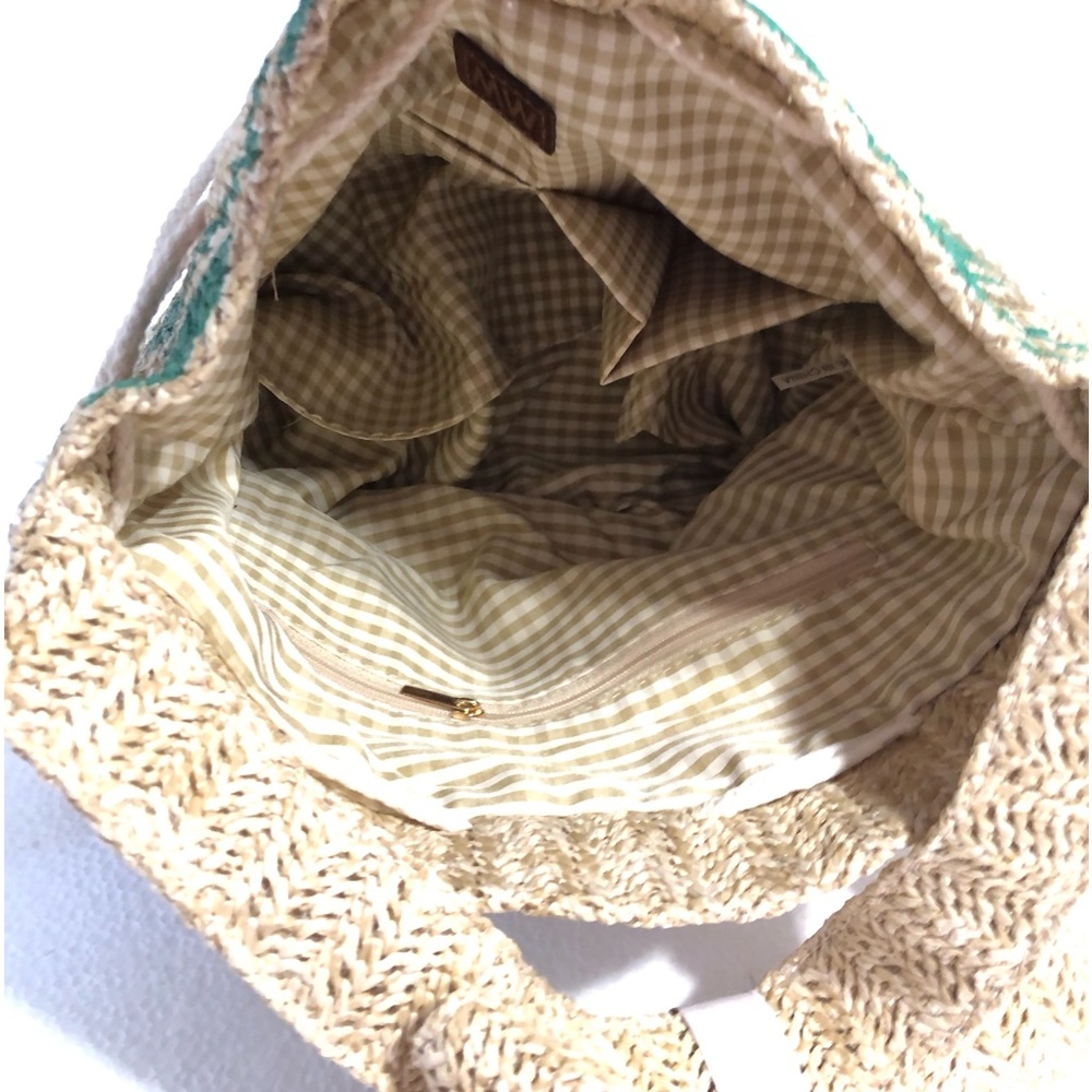 🆕 MOST WANTED USA Straw Drawstring Crossbody bag 719 - Picture 7 of 15